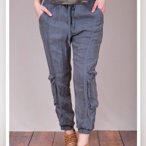 Medium Johnny Was Gray Rayon Joggers with Pockets